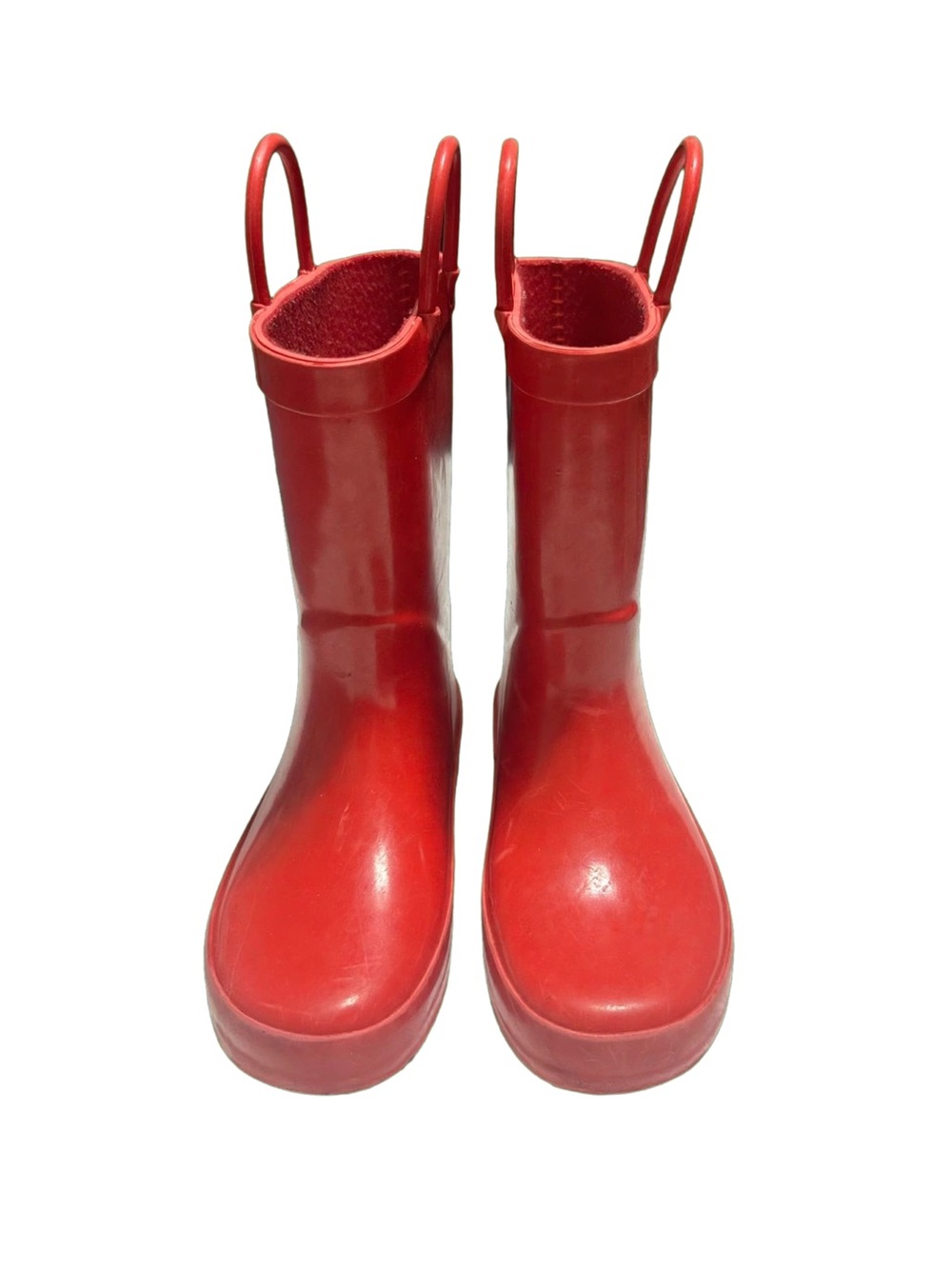 Kids Red Waterproof Minnie Mouse Pull-On Rain Boots